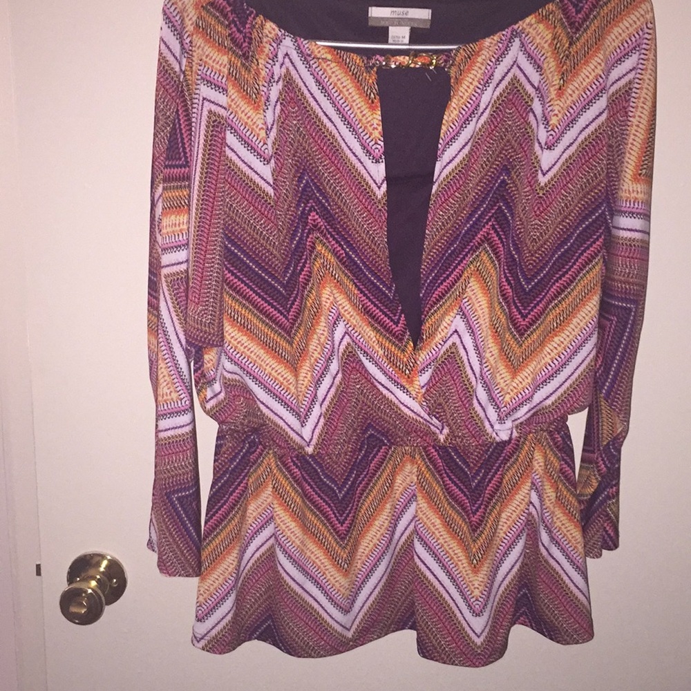Muse colorful top from Boston proper